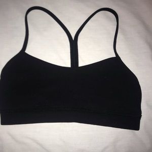 Black Lululemon Flow Y Bra